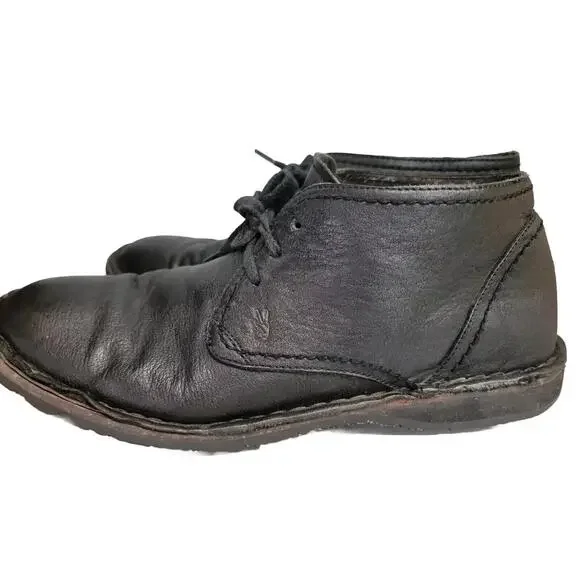 John Varvatos Star USA Black Leather Vintage Men's Shoes Size9.5 M
